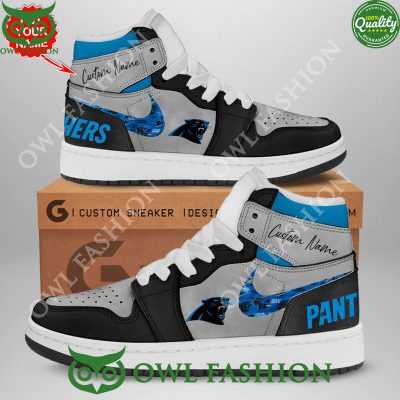 Carolina Panthers NFL Personalized Air Jordan Sneakers