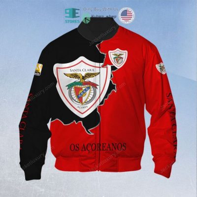 CD Santa Clara Red Black Bomber Jacket