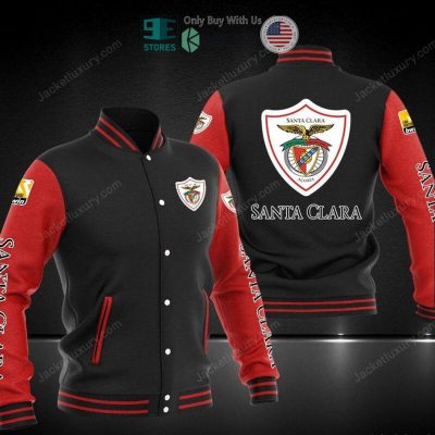 CD Santa Clara Black Red Baseball Jacket