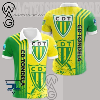 CD Tondela Yellow Green Polo Shirt