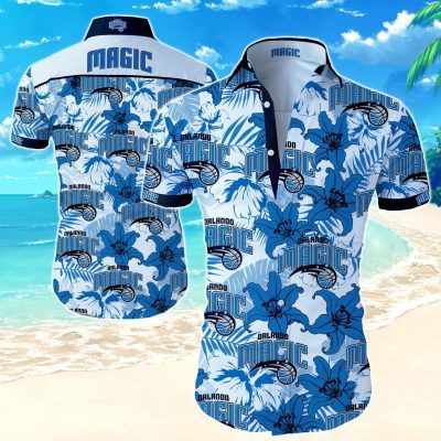 NBA Orlando Magic Tropical Flowers Hawaiian Shirt