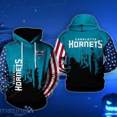 NBA Charlotte Hornets US Flag Pullover Hoodie