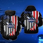 NBA Charlotte Hornets US Flag Scratch Pullover Hoodie
