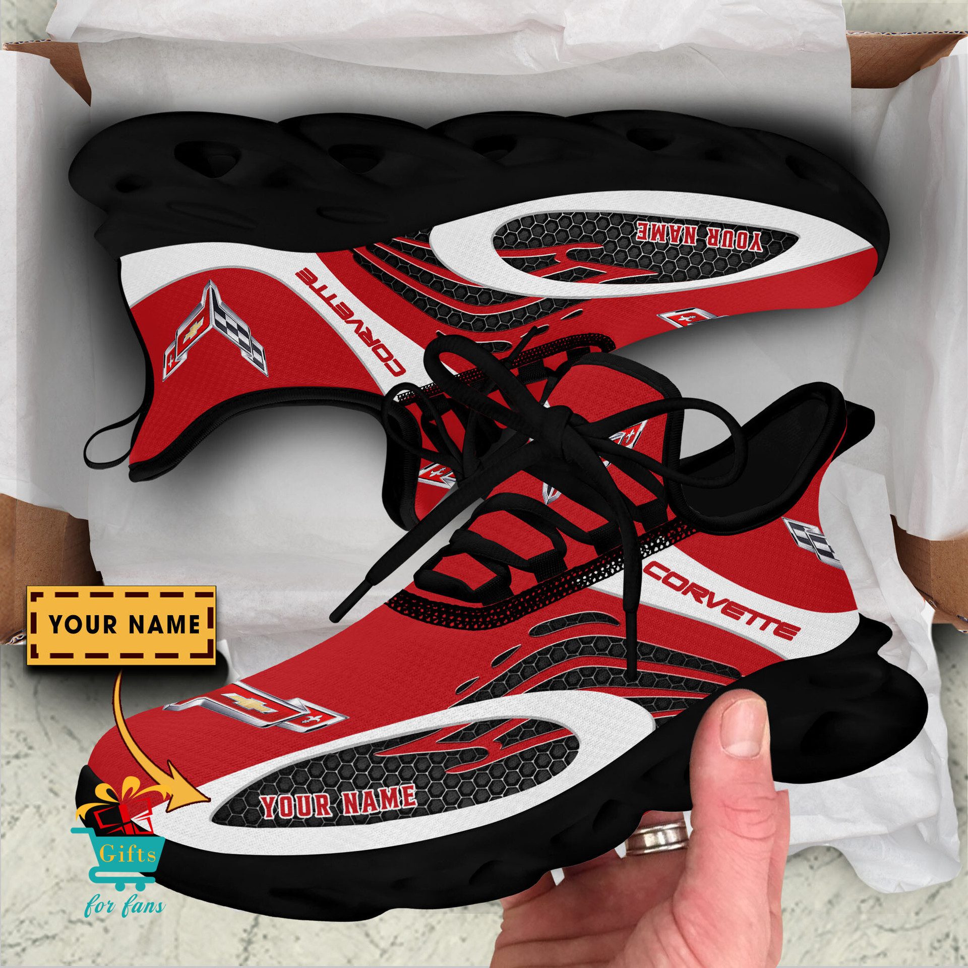 Chevrolet Corvette Custom Name New Style Max Soul Shoes Chevrolet Corvette Custom Name New Style Max Soul Shoes