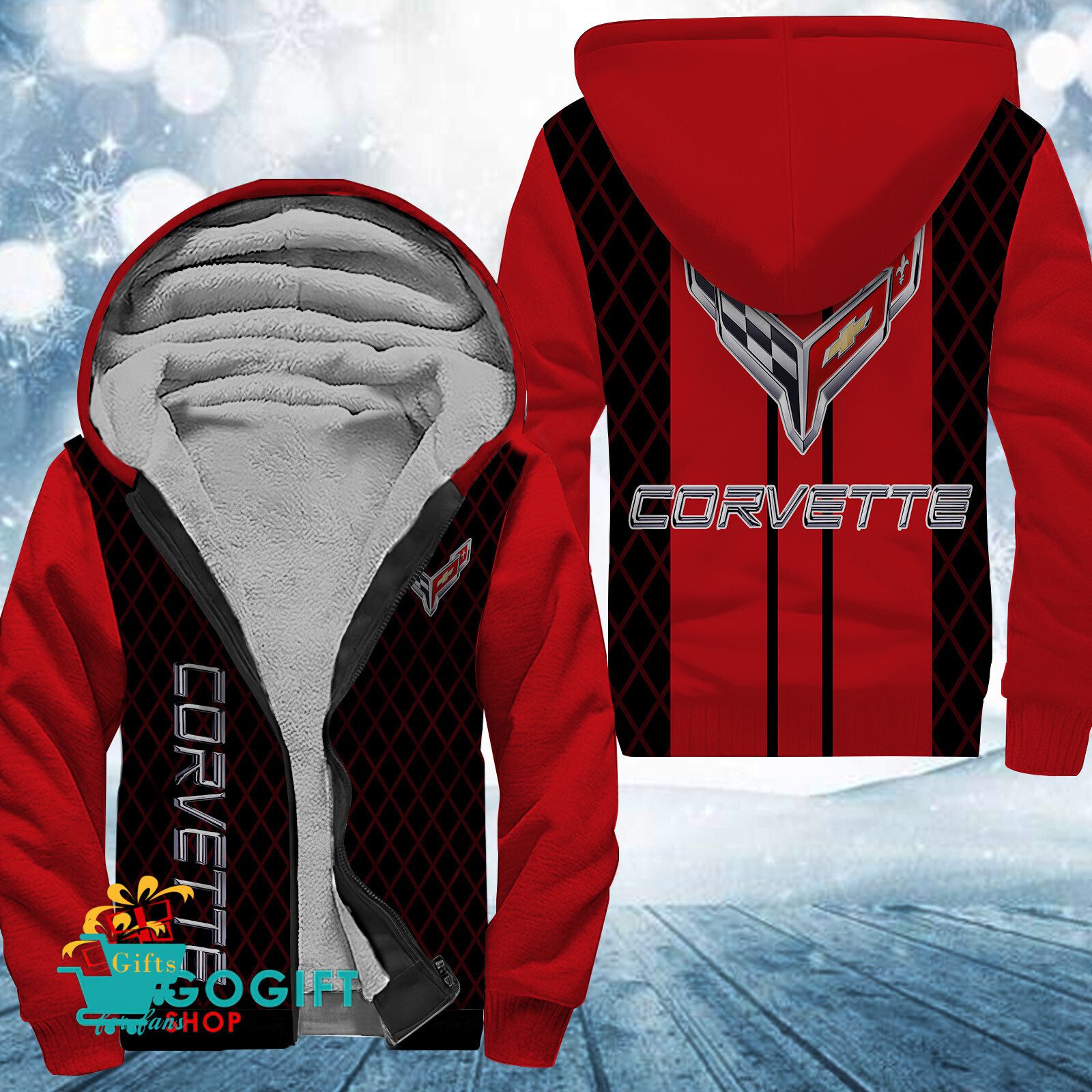 Chevrolet Corvette New Style Fleece Hoodie Chevrolet Corvette New Style Fleece Hoodie