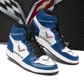 Chevrolet Corvette Blue Air Jordan 1 High Sneakers