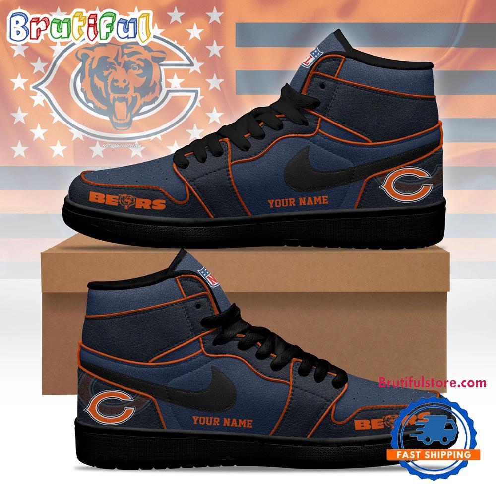Chicago Bears 2026 NFL Pride Jordan 1 Hightop Shoes Chicago Bears 2026 NFL Pride Jordan 1 Hightop Shoes