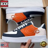 NFL Chicago Bears Basic Pattern Football New Design Air Force 1 Running Sneakers Shoes