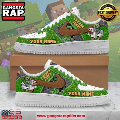 Chicken Jockey Minecraft Limited Edition Air Force 1 Running Sneakers Shoes