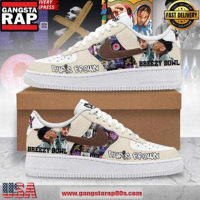 Chris Brown Breezy Bowl Limited Edition Nike Air Force 1 Sneakers Shoes