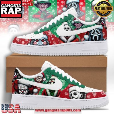 Christmas Killer Characters Limited Edition Air Force 1 Sneakers Shoes