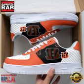 NFL Cincinnati Bengals Basic Pattern Football New Design Air Force 1 Running Sneakers Shoes