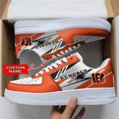 NFL Custom Name Cincinnati Bengals Super Bowl Air Force 1 Shoes Sneakers