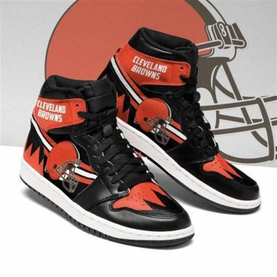 NFL Cleveland Browns Logo Air Jordan 1 High Sneakers