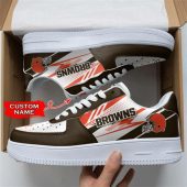 NFL Custom Name Cleveland Browns Super Bowl Air Force 1 Shoes Sneakers