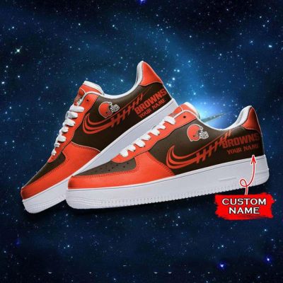 NFL Custom Name Cleveland Browns Super Bowl Air Force 1 Sneaker Shoes