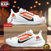 Custom Name Cleveland Browns New Design Air Force 1 Shoes Running Sneakers