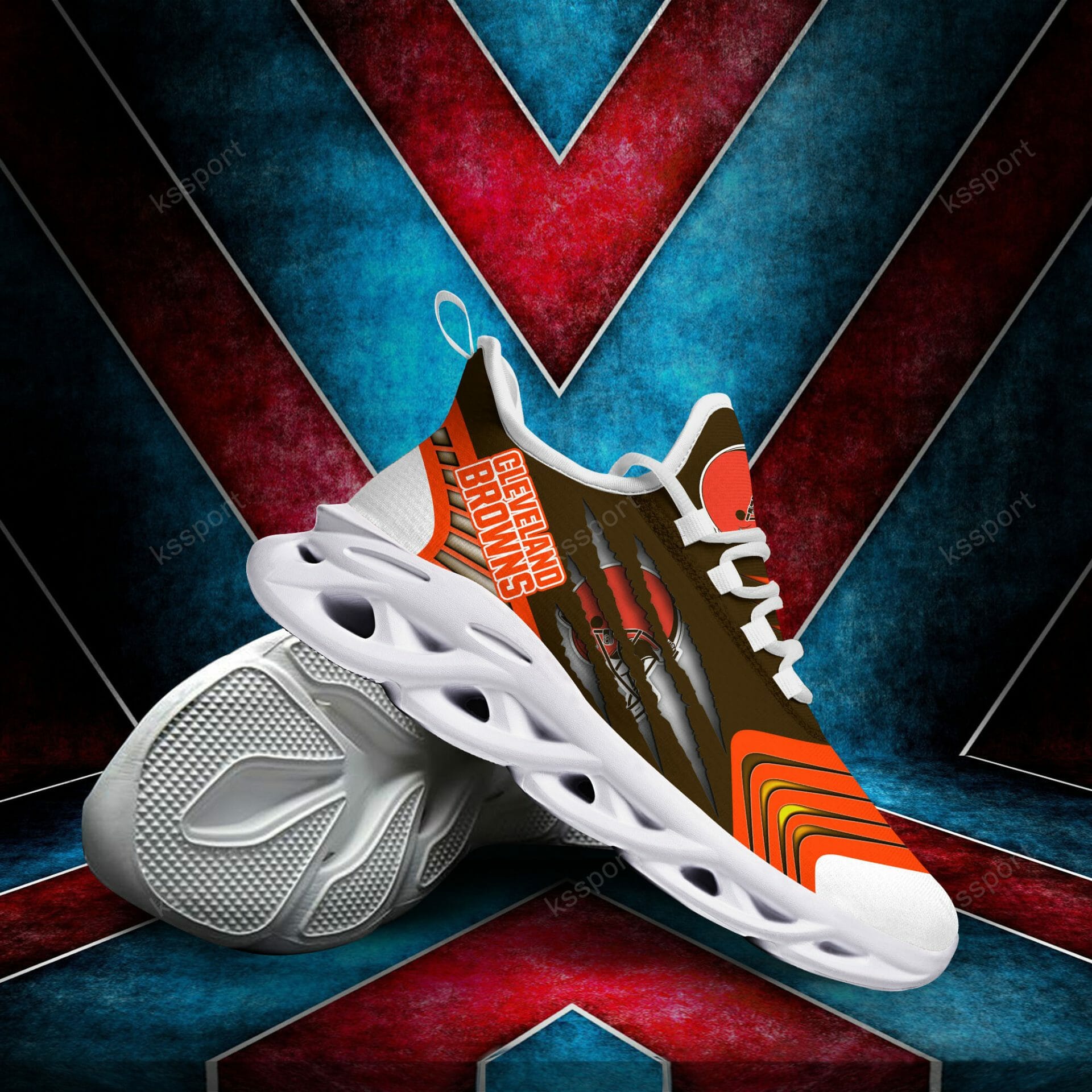 NFL Cleveland Browns Brown Orange Max Soul Shoes