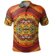 Australia Aboriginal Polo Shirt - A Dot Painting In The Style Of Indigenous Australian Art Polo Shirt