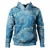 Australia Aboriginal Hoodie - River Scene In Aboriginal Dot Art Style Hoodie
