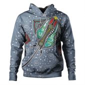 Australia Aboriginal Hoodie - Stingray Art In Aboriginal Dot Style Hoodie