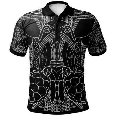 Australia Torres Strait Islands Inspired Polo Shirt (White) - Torres and Turtle