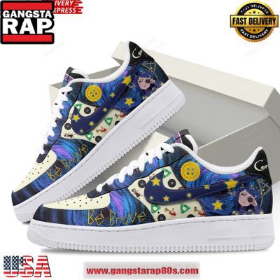 Coraline Be Brave Limited Edition Air Force 1 Sneakers Shoes