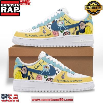 Coraline Twitchy Witchy Girl Air Force 1 Running Sneakers Shoes