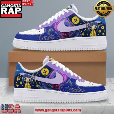 Coraline x Limited Edition Air Force 1 Running Sneakers Shoes