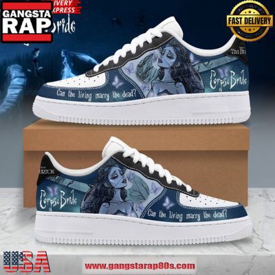 Corpse Bride Limited Edition Air Force 1 Running Sneakers Shoes