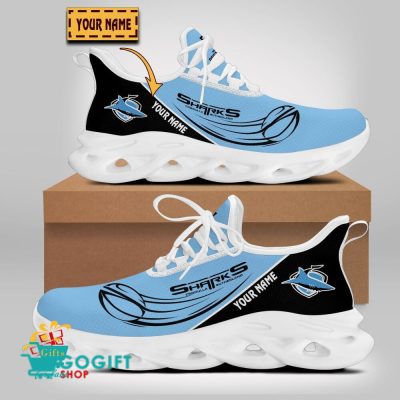 Cronulla-Sutherland Sharks Custom Name New Edition Max Soul Shoes
