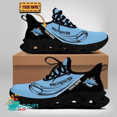 Cronulla-Sutherland Sharks Custom Name New Edition Max Soul Shoes