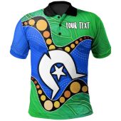 [Custom] Australia Torres Strait Islands Inspired Polo Shirt - Torres Strait Islands Flag