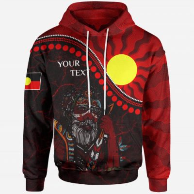 [Custom] Australia Aboriginal Inspired Hoodie - Indigenous People And Sun