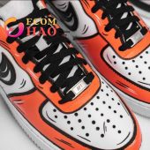 Custom Air Force 1 Cartoon Drip Orange Best Couple On Earth - demo10