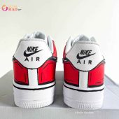 Custom Air Force 1 Cartoon Drip Red How Did You Learn To Click So Well - demo10
