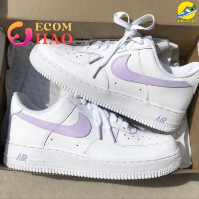Custom Air Force 1'S Pastel Lilac Purple