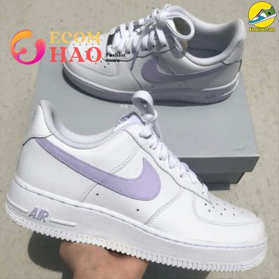 Custom Air Force 1'S Pastel Lilac Purple