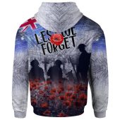[Custom] Australia Anzac Day Hoodie - Lest We Forget Vintage Poppies
