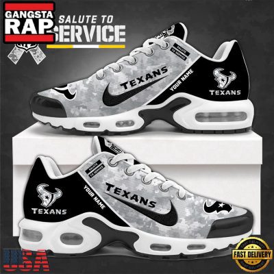 Houston Texans Salute To Service NFL Custom Air Max Plus Shoes Running Sneakers