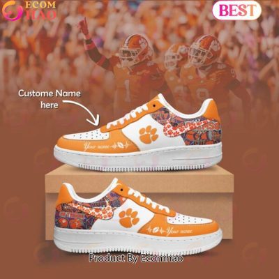 Custom Name NCAA Clemson Tigers Special Design Air Force 1