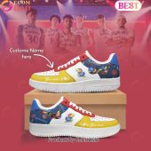 Custom Name Ncaa Kansas Jayhawks Special Design Air Force 1 Heroine - demo10