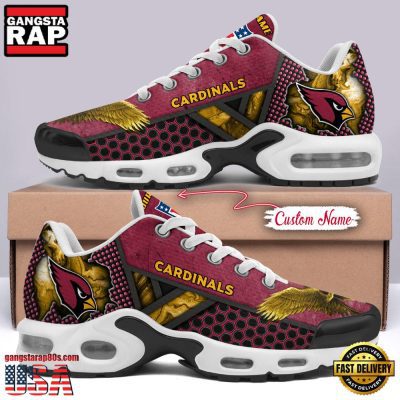 Custom Name NFL Arizona Cardinals Skull Air Max Plus Running Shoes For Men Women