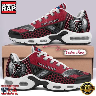 Custom Name NFL Atlanta Falcons Skull Air Max Plus Running Shoes For Men Women