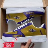 NFL Custom Name Baltimore Ravens Air Force 1