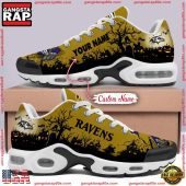 Custom Name NFL Baltimore Ravens Air Max Plus Shoes Running Sneakers