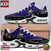 NFL Custom Name Baltimore Ravens Jack Skellington Air Max Plus Shoes - Running Sneakers