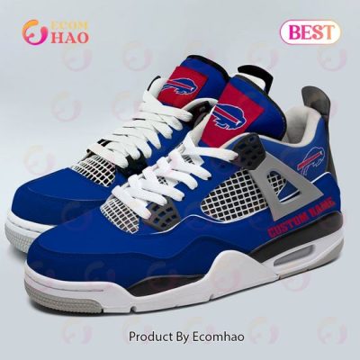 Custom Name NFL Buffalo Bills Personalized Air Jordan 4 Shoes, Sneaker