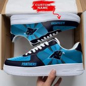 NFL Custom Name Carolina Panthers Custom Super Bowl Air Force 1 Shoes Sneakers For Fans