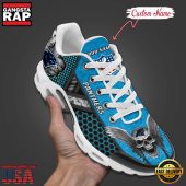 Custom Name NFL Carolina Panthers Skull Air Max Plus Running Shoes For Men Women